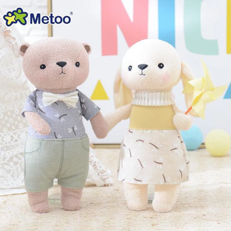 Кукла Metoo плюшевые игрушки для девочек милый кролик мишка мягкие Мультяшные