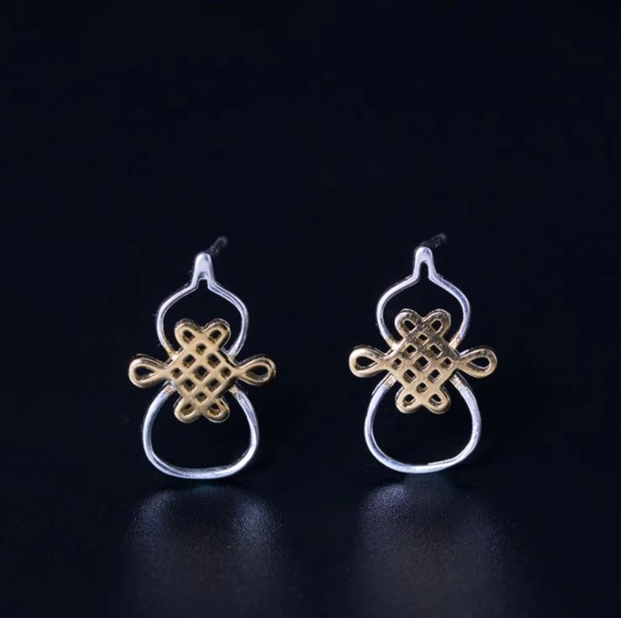 925 Sterling Silver Earring Jewelry Exquisite 3D Studs Dismatched Geometry Earrings for Women No Allergies Fit Girls Brincos | Украшения и