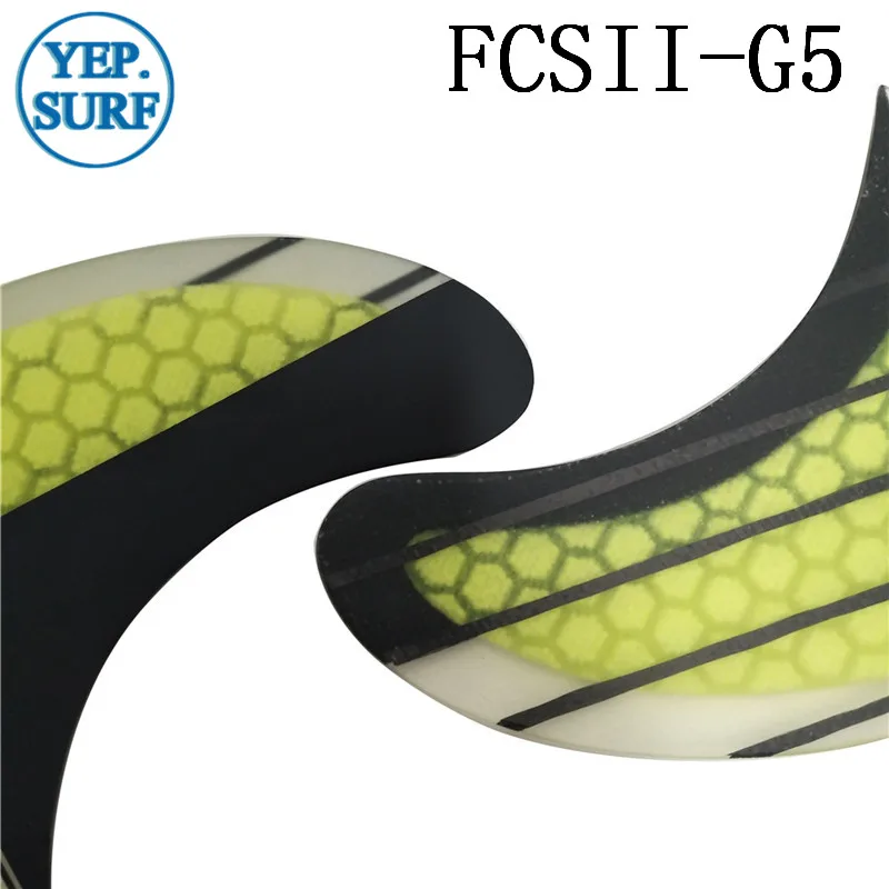 FCS II плавники из стекловолокна соты FCS2 плавники G5 Киль плавник в серфинге 2 цвета