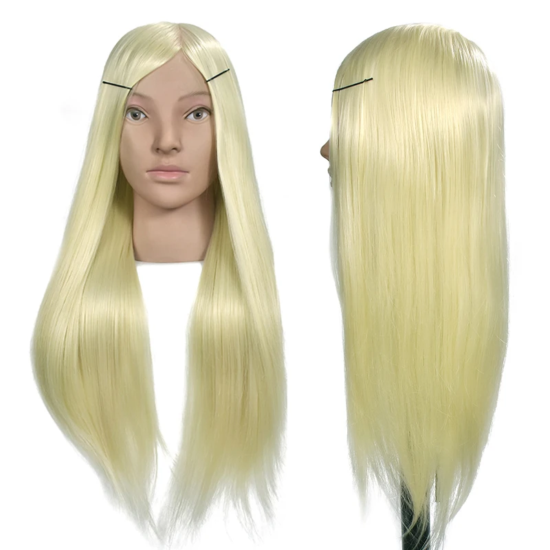 

Blonde Educational Hairdresser Styling Training Head Mannequin Head Hair Maniqui Hairdressing Practice Heads Maniquies
