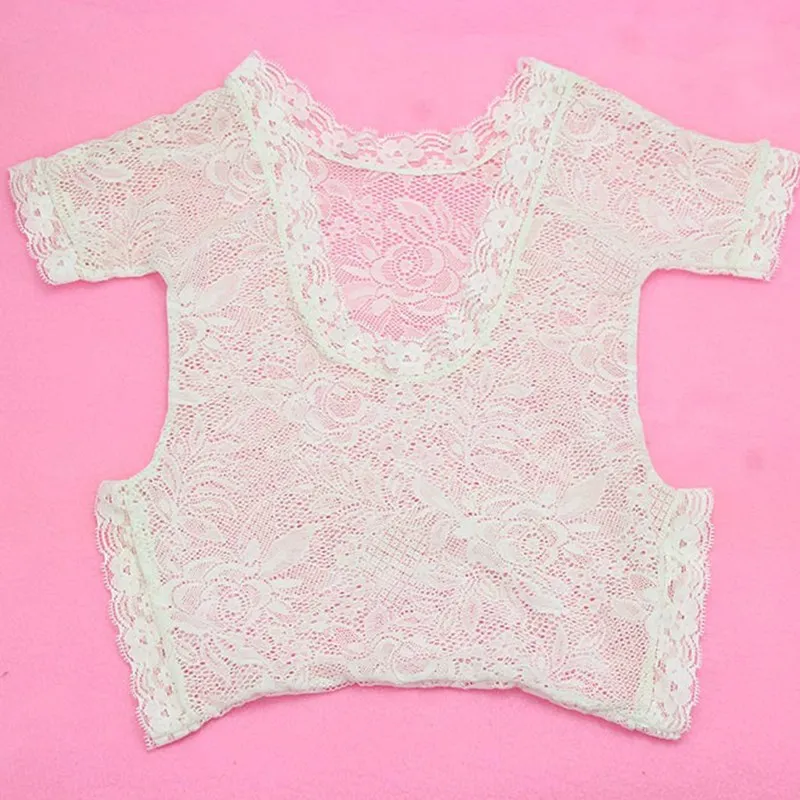 Newborn Baby Lace Romper Photography Prop Clothes Girl Photo Rompers Vintage Cute White | Детская одежда и обувь
