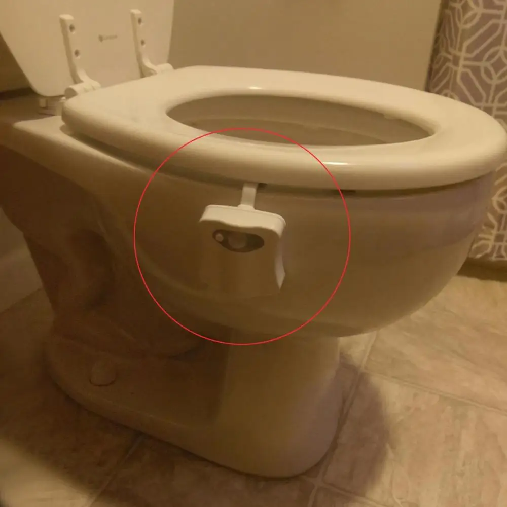 Toilet Light 8 цветов RGB лампа с датчиком движения PIR Автоматическое включение/выключение светодиодный светильник для унитаза ванная комната тело активированный движения Ночной светильник s - Испускаемый цвет: Toilet Light