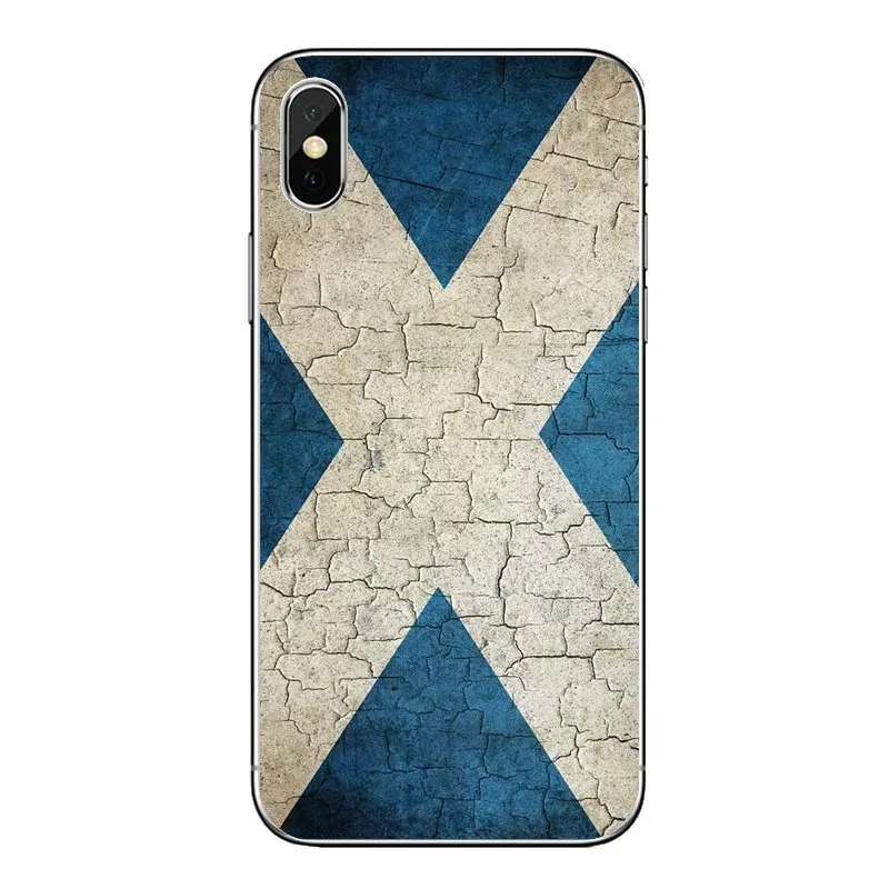 Для iPod Touch iPhone 4 4S 5 5S 5C SE 6 6S 7 8 X XR XS Plus MAX Шотландия шероховатый флаг Национальный