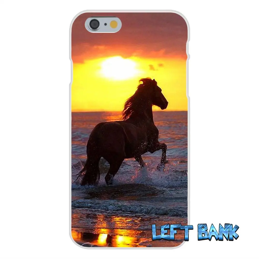 Beautiful Horses in Sunset Wallpaper Slim Silicone Phone Case For Samsung Galaxy S3 S4 S5 MINI S6 S7 edge S8 Plus Note 2 3 4 5 | Мобильные
