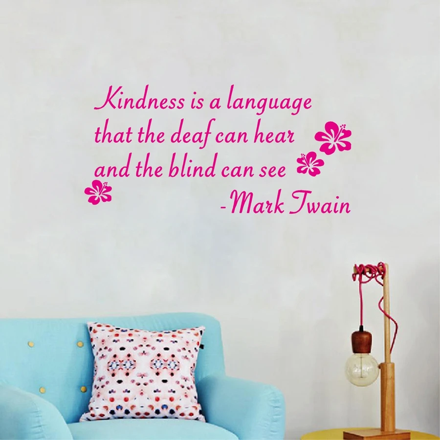 Наклейка на стену с надписью английском языке | Дом и сад