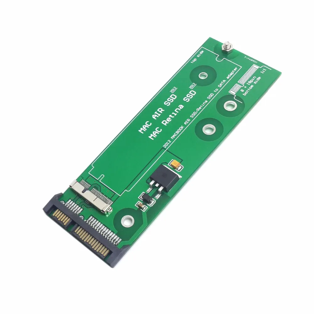 2 5 &quotSATA 6 ГБ/сек. 3 0 чтобы для Macbook Air Pro 2012 SSD слот адаптер A1466 A1465 A1398 A1425 7 + 17 Pin в 22Pin SATA