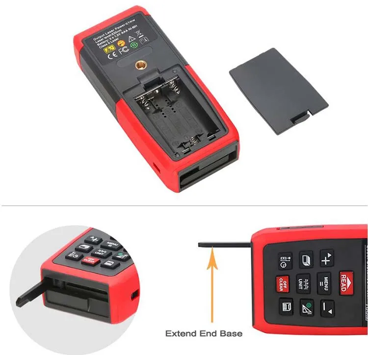 UNI-T лазерный дальномер USB 100 м 50 м 70 м дальномер UT395A UT395B UT395C Trena Лазерная профессиональная рулетка цифровой