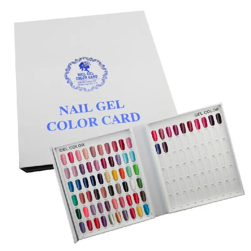 

308,216,120 False Nail Color Book Color Display Nail Art Chart Palette Varnish Gel Polish Color Practice Board Manicure Tool