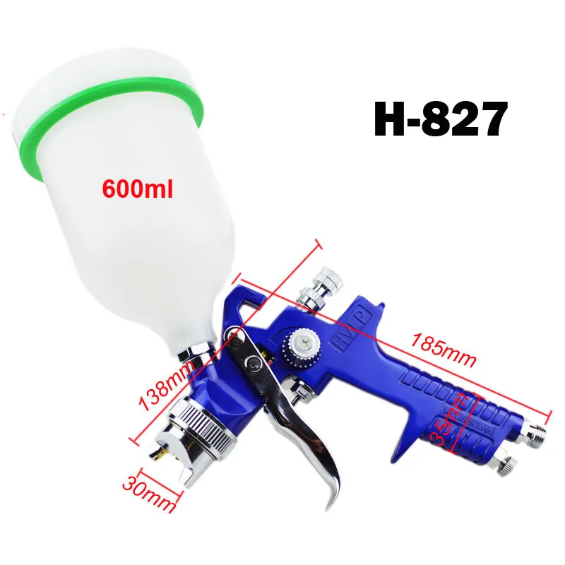 Пистолет распылитель AETool HVLP пневматический пистолет 1 7 мм краски 600 мл для