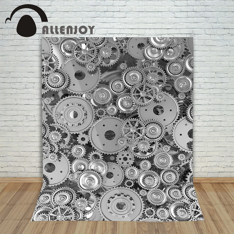 Background photography vinyl backdrop Gear metal retro industry for a photo shoot photographic camera | Электроника