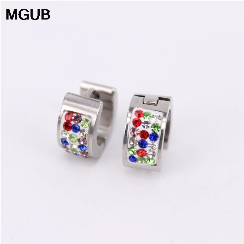 Женские серьги кольца из нержавеющей стали ширина 3/6 мм|Серьги-кольца| |