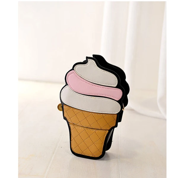 2017 милые дизайнерские сумки через плечо с мороженым для женщин летняя