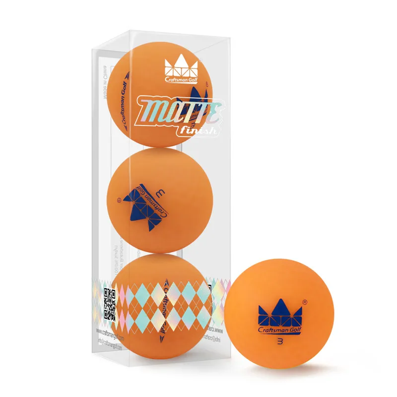 Orange No 3 Гольф-мастер совершенно новые(никогда не используются) 2 шт матовые мячи для гольфа 3-pack цветные матовые шарики на большие расстояния Новые - Цвет: Orange No 3