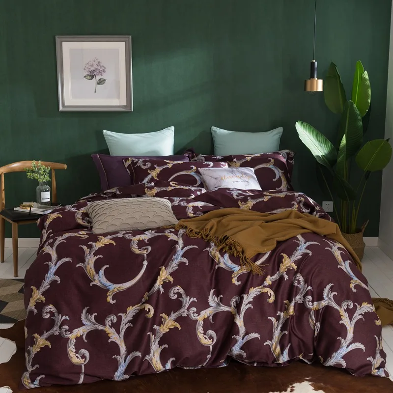 Комплект постельного белья из 100% египетского хлопка длинное сплетенное