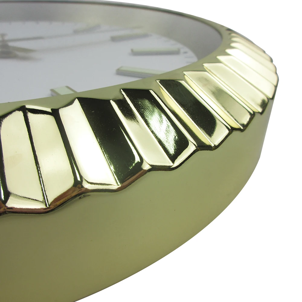 Горячая Распродажа металлические настенные часы роскошный дизайн в форме часов