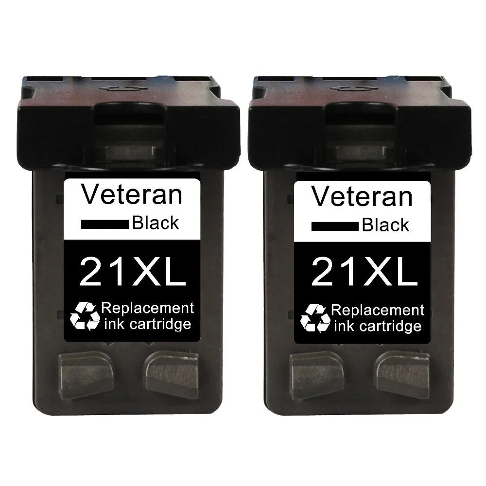 Черные чернила Veteran 21XL Сменные картриджи для принтеров HP 21 XL Deskjet F2180 F2200 F2280 F4180 F300