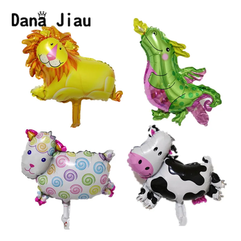 Mini Lion Sheep Cow Fire Dragon Animal Balloons Happy Birthday Decoration Holiday Kid Inflatable Toy Supplier