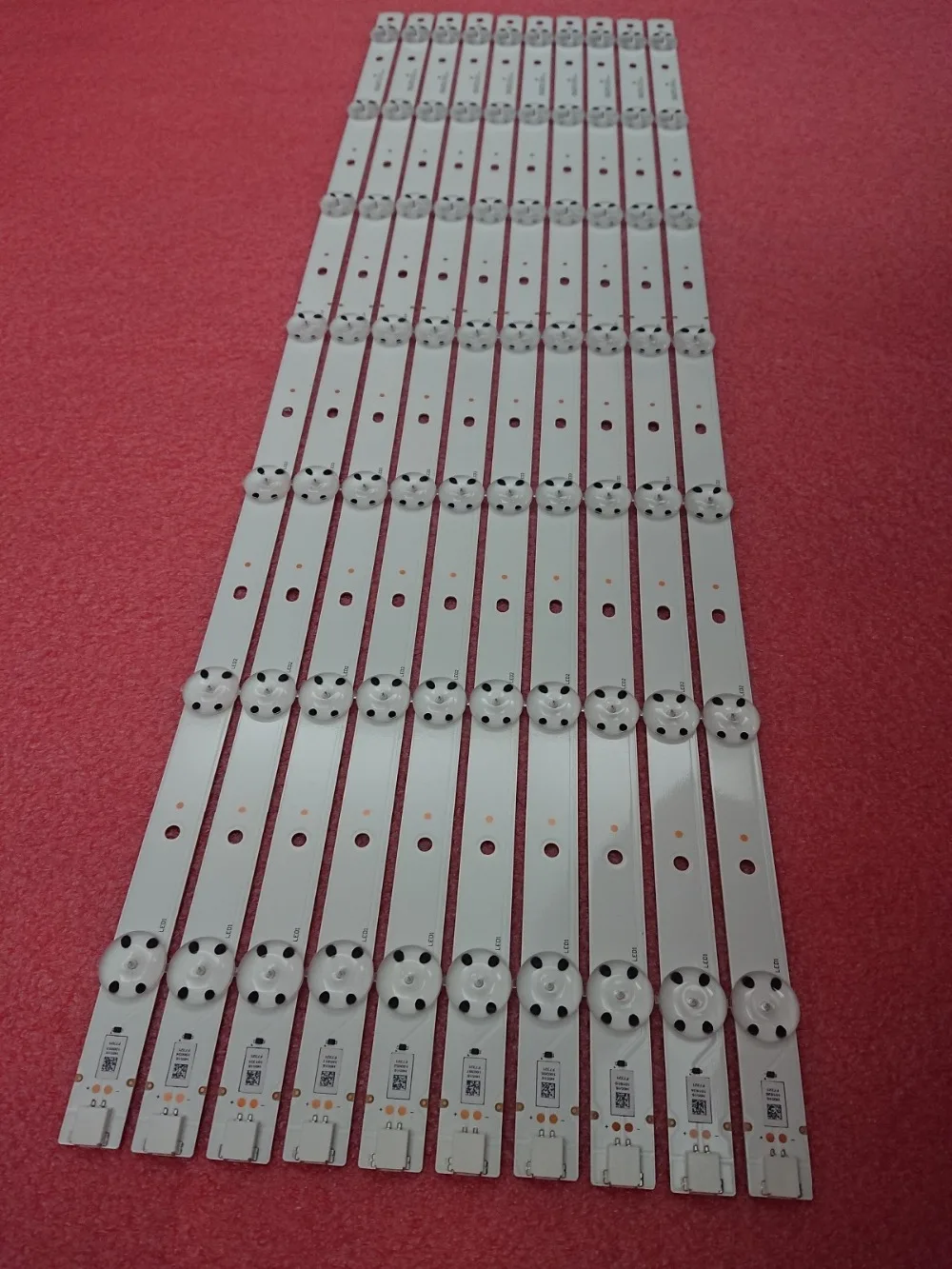 Новый 5 комплектов = 50 шт. 7LED 3В 610 мм Светодиодная подсветка полоса для Vizio E60U D3