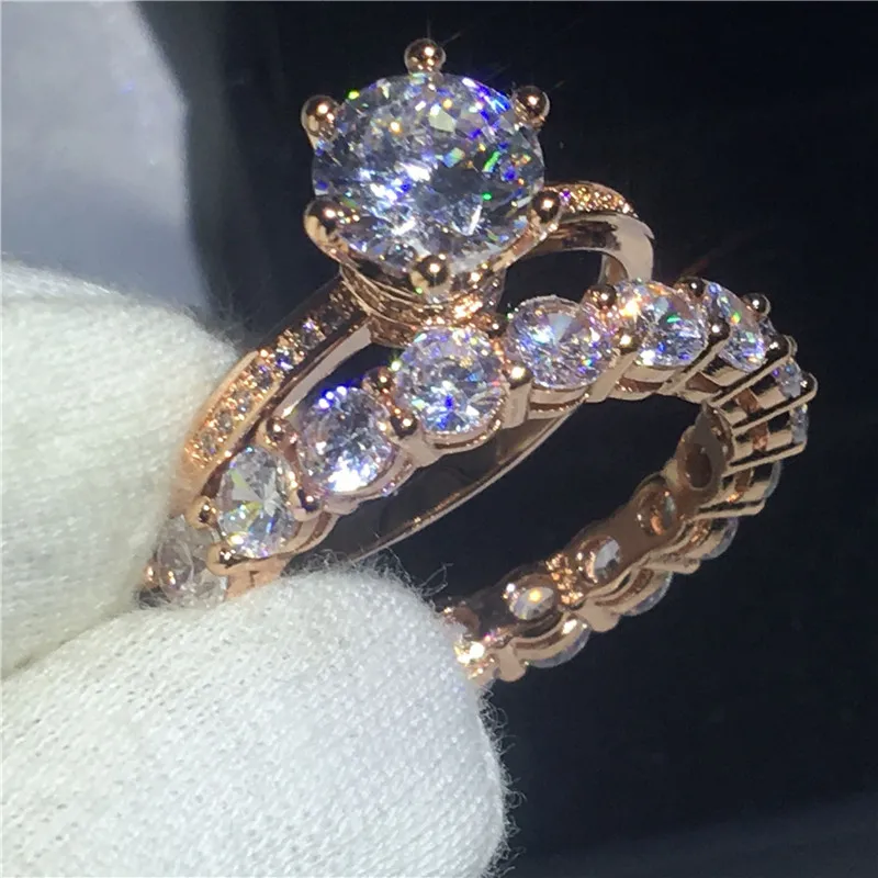 Модный комплект колец с короной обручальные кольца обещания для женщин и мужчин