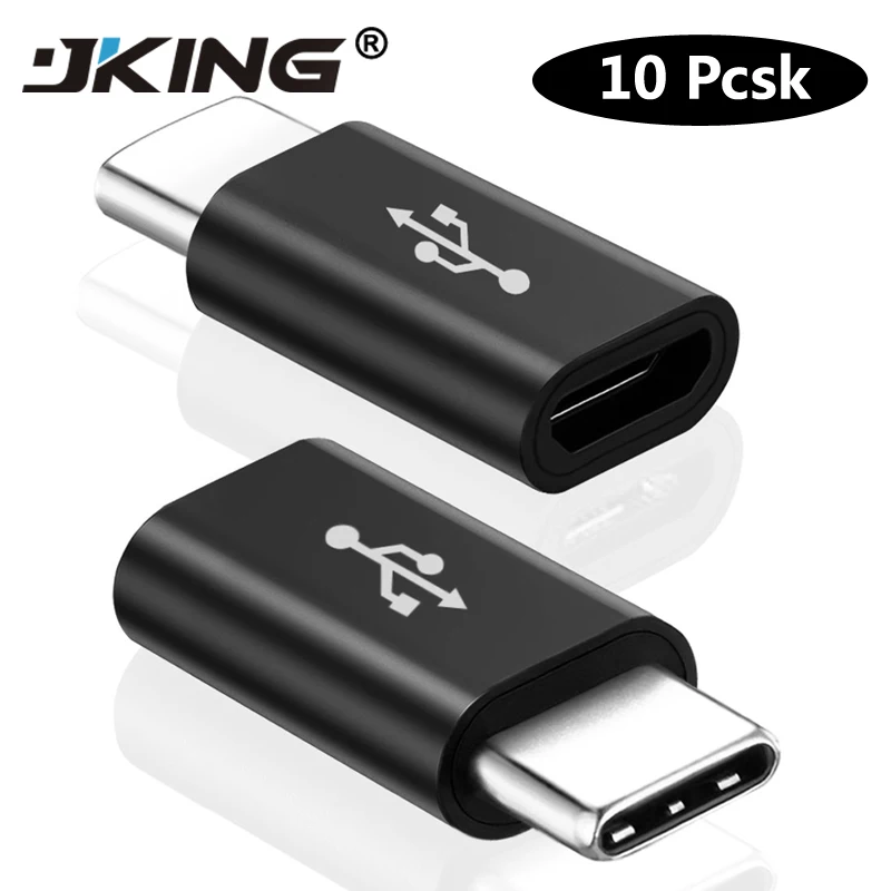 10 шт. адаптер типа C штекер для Micro USB Женский OTG Поддержка синхронизации данных