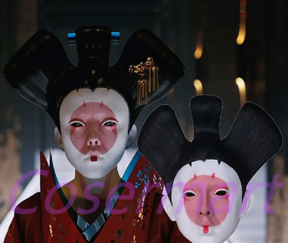 Cos 2017 фильм Призрак в Ракушке маски Geisha маска робота латексная Новинка реквизит