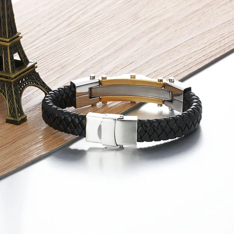 Роскошные новое ювелирные изделия оптовая продажа золотых цвета браслет из 316L