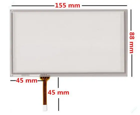 

6 6.2 polegada Tela de Toque Resistivo de 4 fios 155mm * 88mm Digitador HSD062IDW1 A00 A20 TM062RDH03