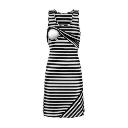 Женские летние платья Элегантные Синие топы для грудного вскармливания и