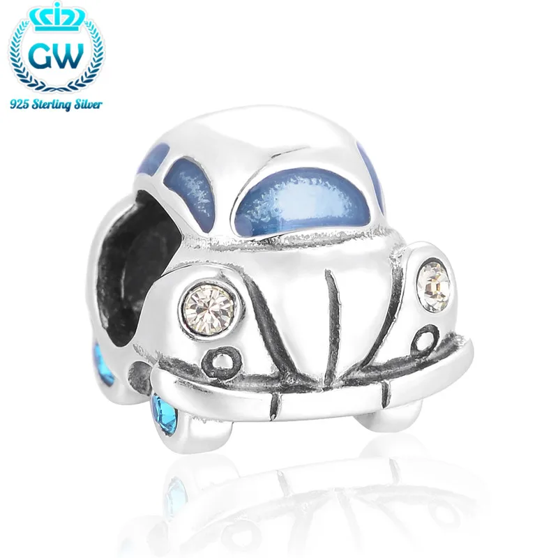 Классические Подвески из стерлингового серебра 925 пробы с эмалью синего цвета