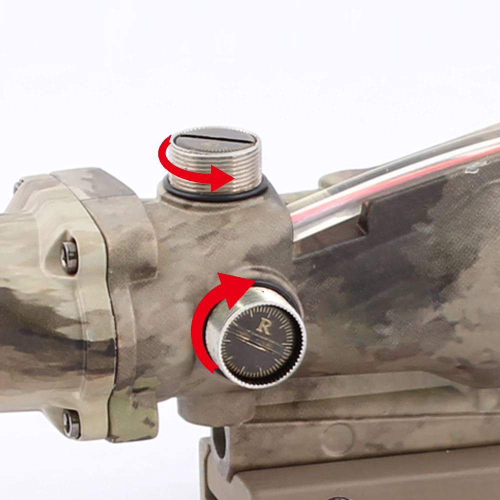 Охотничий калиброванный оптический прицел с красной точкой ACOG 4x32 Combo