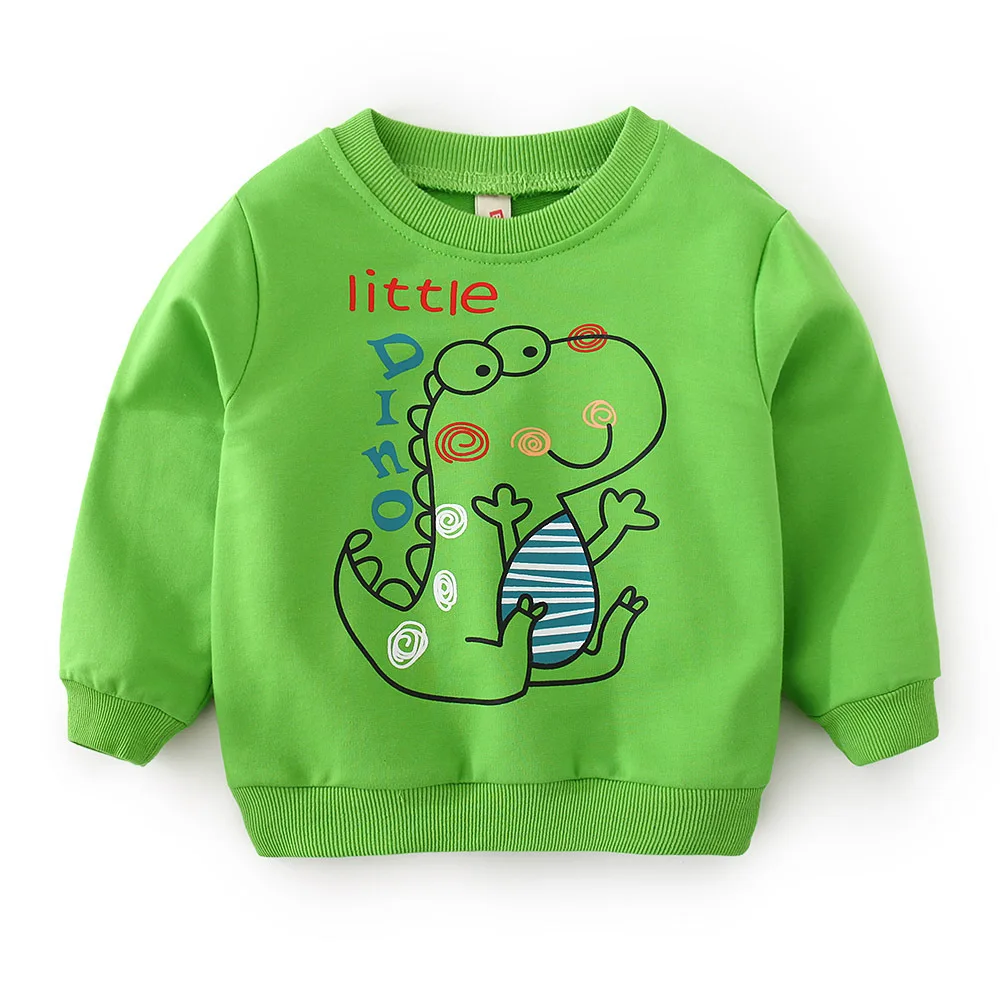 

Autumn kids Cotton hoodies sweatshirt boys girl print dinosaur Monster Casual tops spring toddler clothes Children's clothing