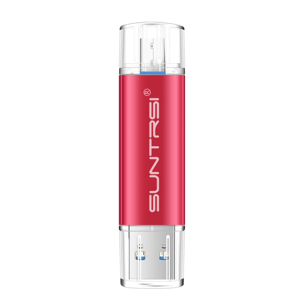 Suntrsi OTG флеш накопитель 32 Гб металлический USB 3 0 высокоскоростной для смартфона
