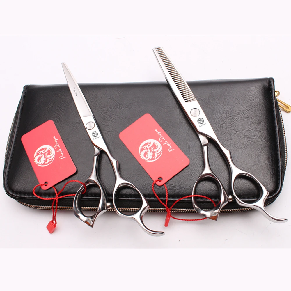 1Pair 6&quot 17.5cm Elastic Handle Hairdresser's Scissors Thinning Cutting Shears Haircut Professional Hair Z1124 | Красота и