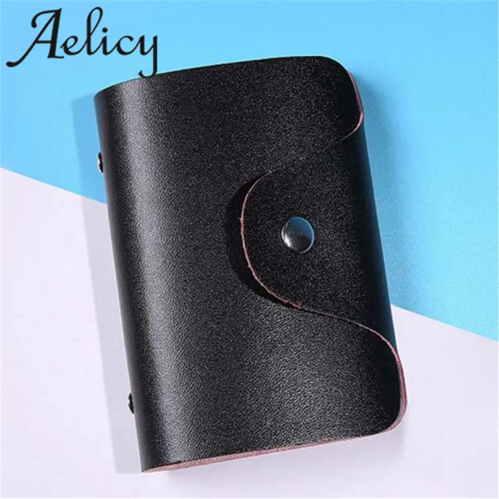 Aelicy Популярные карточки модные Для мужчин Для женщин Карманный 24 карточки ID кредитных карт путешествия кредитных держатель ID, визитной карточки Карманный Кошелек Чехол