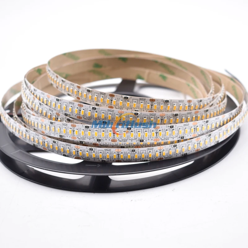 10-12LM/светодиодный 3014 SMD Светодиодные ленты 240 светодиодный s/M 10 мм PCB DC24V IP20 не водонепроницаемый белый/теплый белый очень яркий, гибкий светодиодный лента