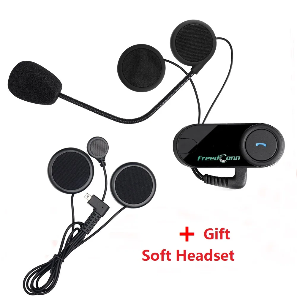 1PC FreedConn T-COMVB Motorcycle Helmet Intercom Bluetooth Interphone 800M Talk Range with Soft Headset Gift | Автомобили и