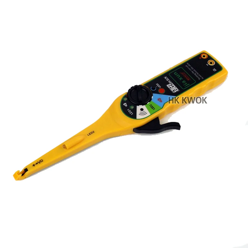 Желтый многофункциональный автоматический тестер цепи мультиметр с лампой