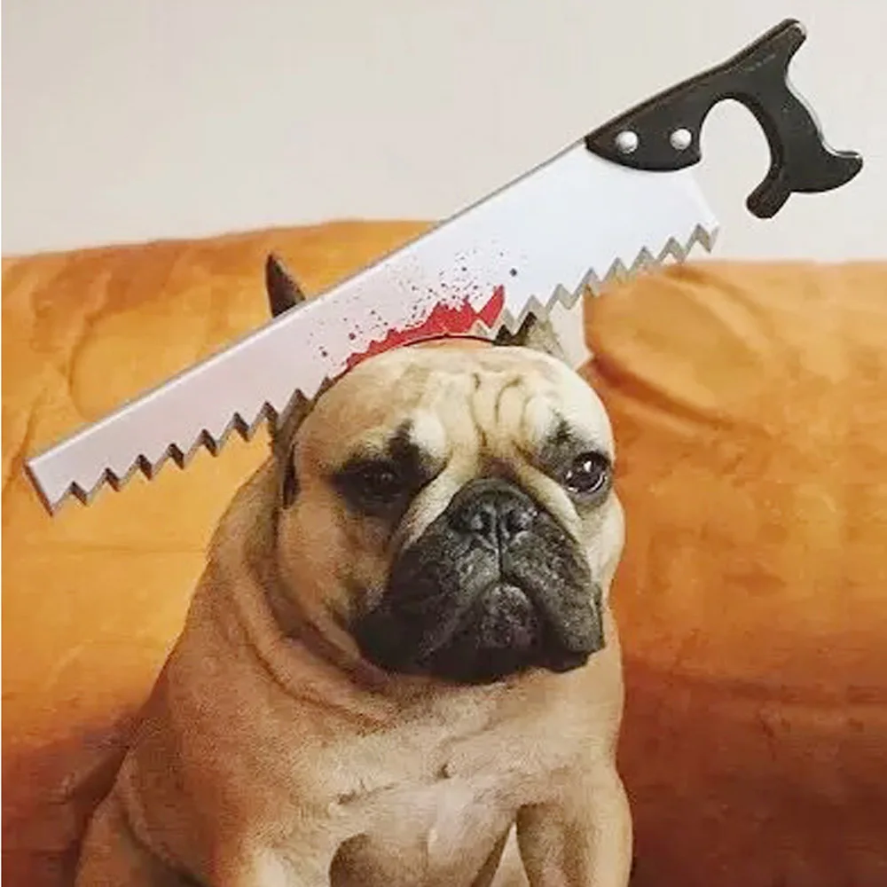 Собака забавная повязка на голову пластиковые аксессуары для волос Опора топор