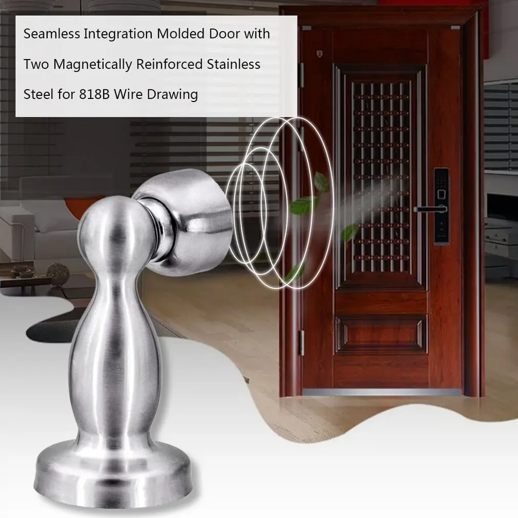 Strong Magnetic Door Suction Seamless Integrated Molding Solid Stainless Steel Die Casting no dead angle adsorption Wire Drawing |