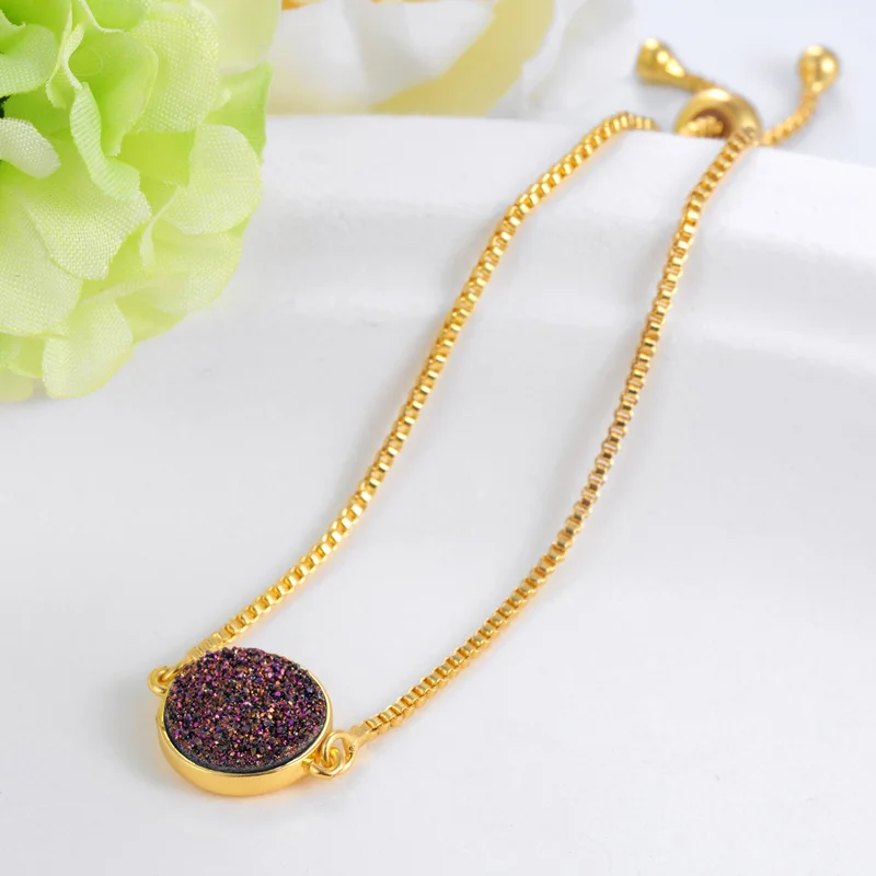 12 мм кабошон сверкающий браслет ювелирные изделия из натурального камня