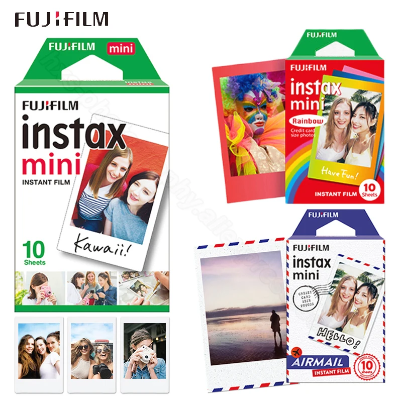 Пленка Fujifilm Instax Mini 9 белая Радужная фотобумага Airmail для мгновенной печати 30 листов