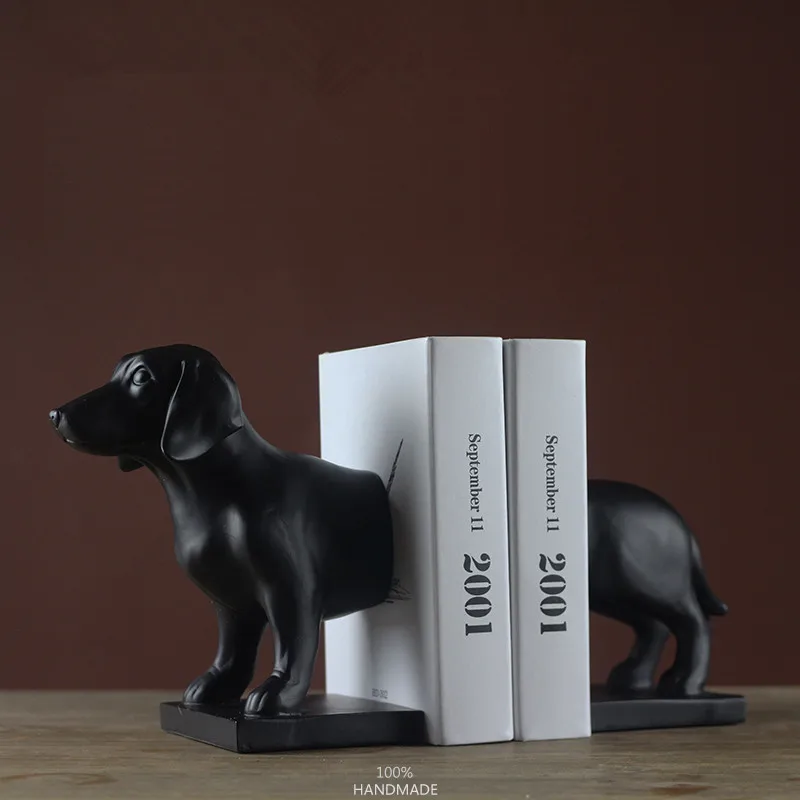 Современные мопсы Такса книжные украшения домашний декор ремесленные