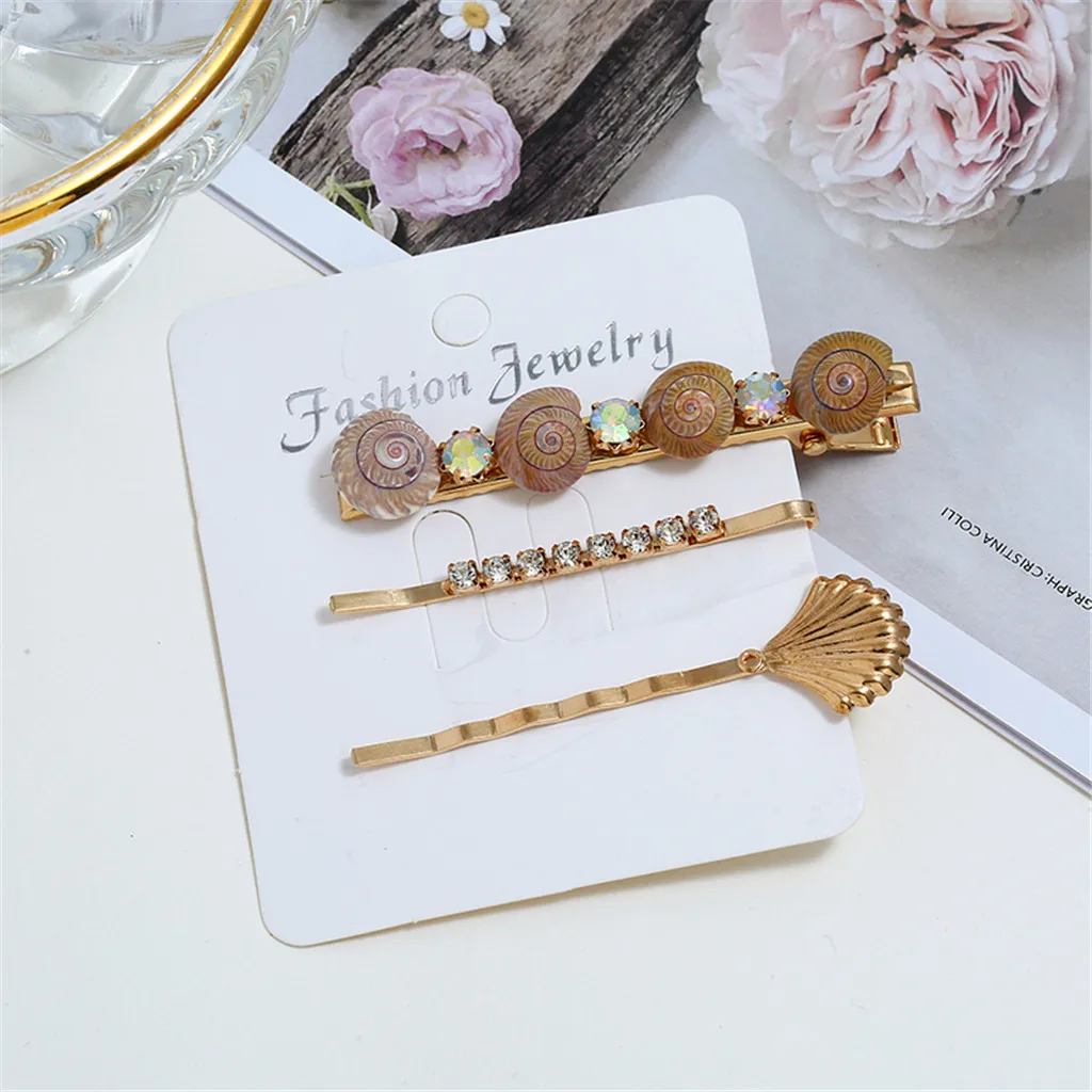 Hair clips Hair pins Sweet Metal Retro Creative Pearl Women Girl Hairpin Side Clip Ladies Jewelry Gift Accessories 8W1