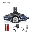 Светодиодный налобный фонарь 2000 люмен T6, 3 режима, масштабируемый водонепроницаемый налобный фонарь, налобный фонарь, 2X18650