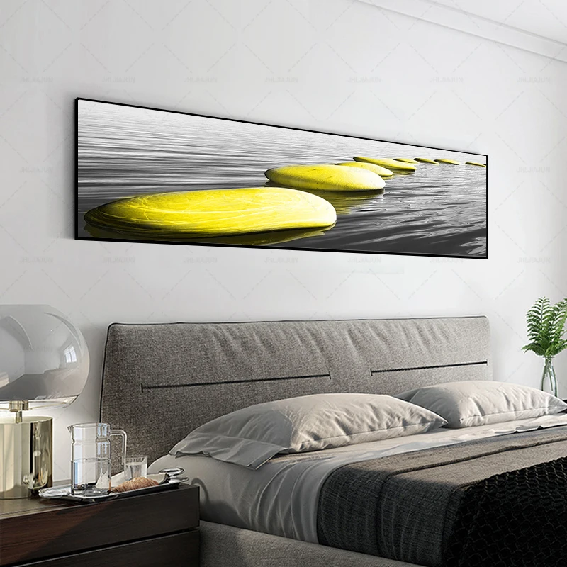 Настенная Картина на холсте с изображением гальки плакат без рамки камень из