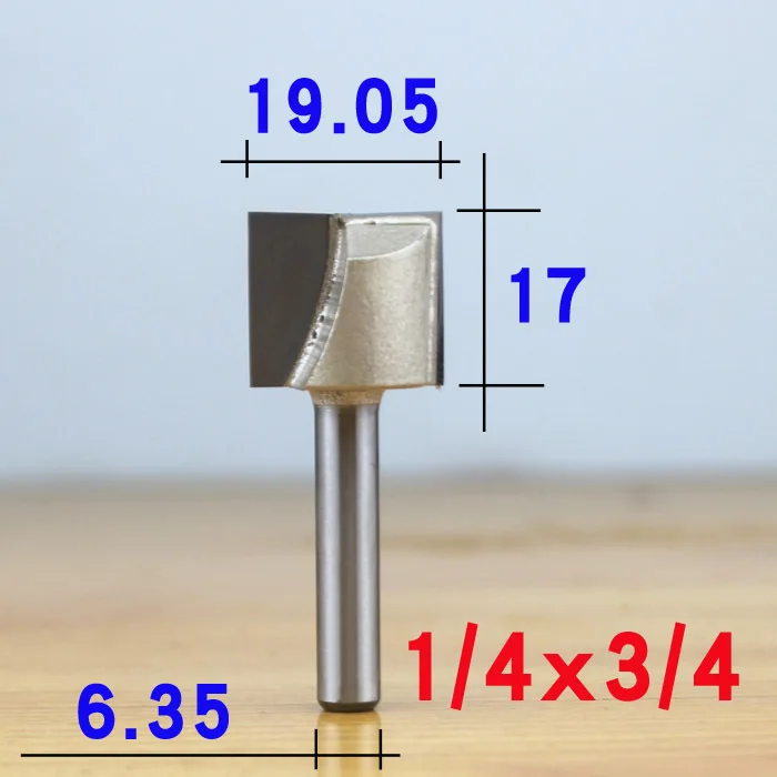 1-4 x 3-4 1/" 1/2" хвостовик ПОВЕРХНОСТИ строгания древесины Фрезерные фрезы плоское дно очистки древесины резки Pro класс деревообрабатывающий резной нож - Длина режущей кромки: 1-4 x 3-4