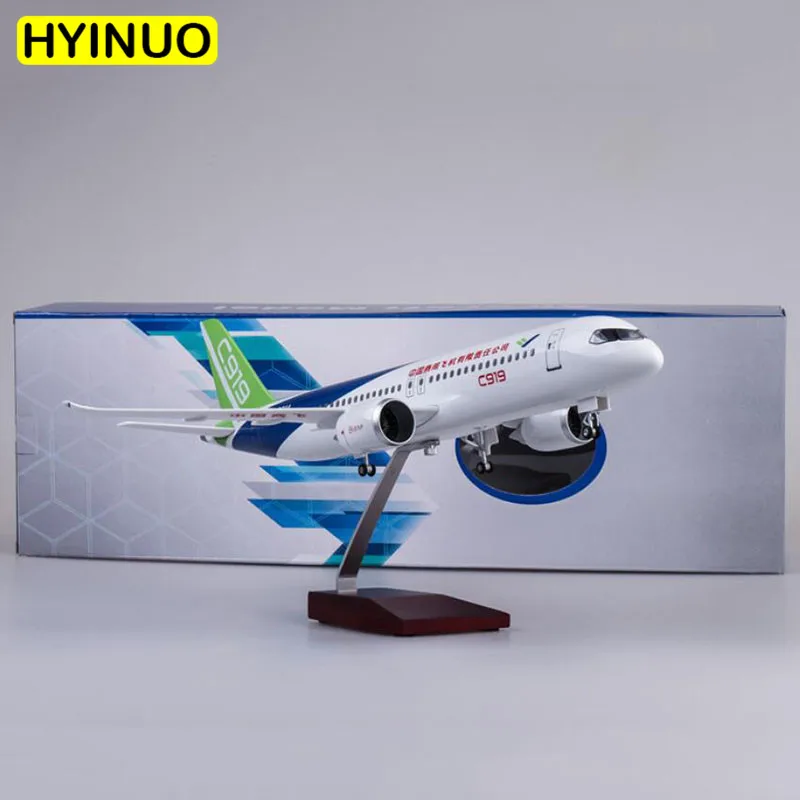 47 см 1/82 масштаб самолета Китай коммерческий самолет C919 модель W светильник &