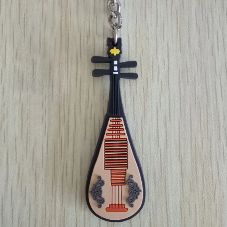 Брелок для ключей с силиконовым музыкальным инструментом 100 шт./лот 21 стиль