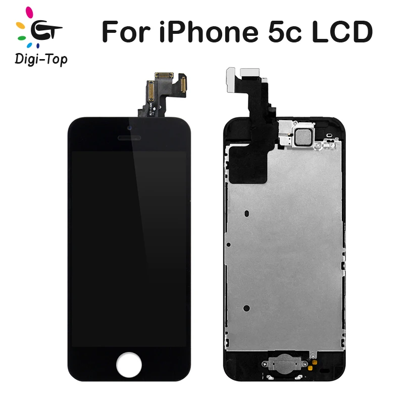 Digi Top 50 шт./лот полный сенсорный ЖК экран для iPhone 5 5S 5C дисплей дигитайзер сборка +