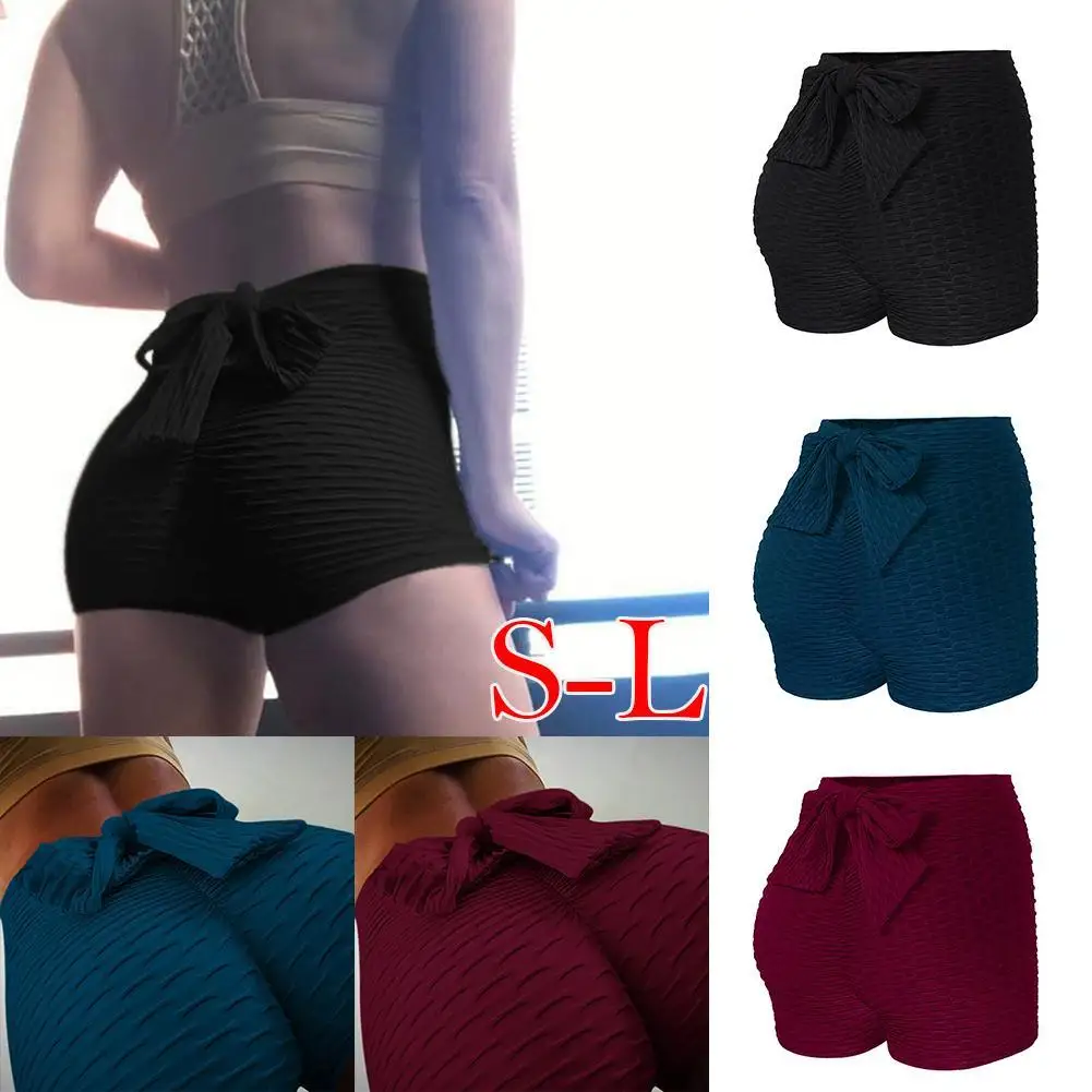 Летние быстросохнущие спортивные шорты для йоги и фитнеса облегающие